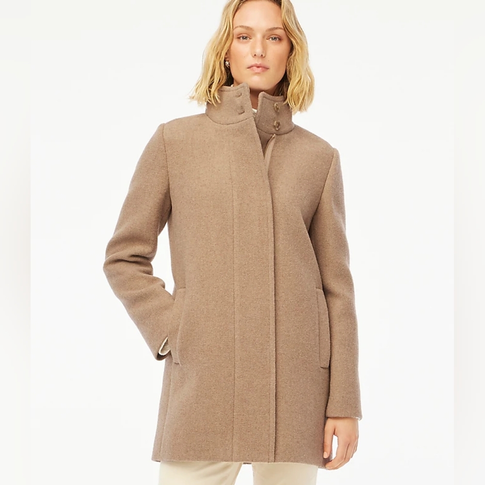 J Crew Factory Camel City Coat